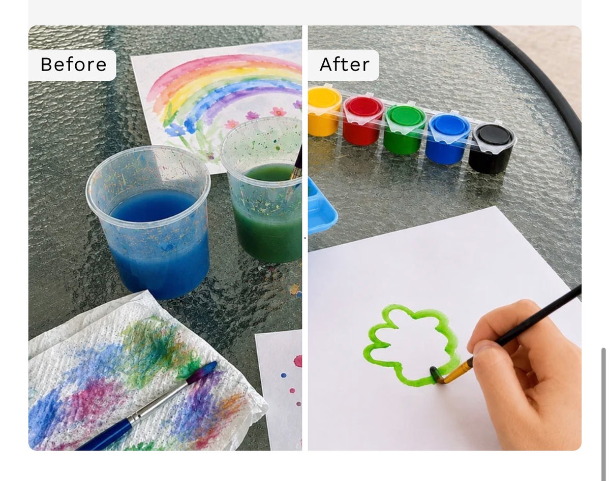 Paint Brush Cleaner With Paint Tray