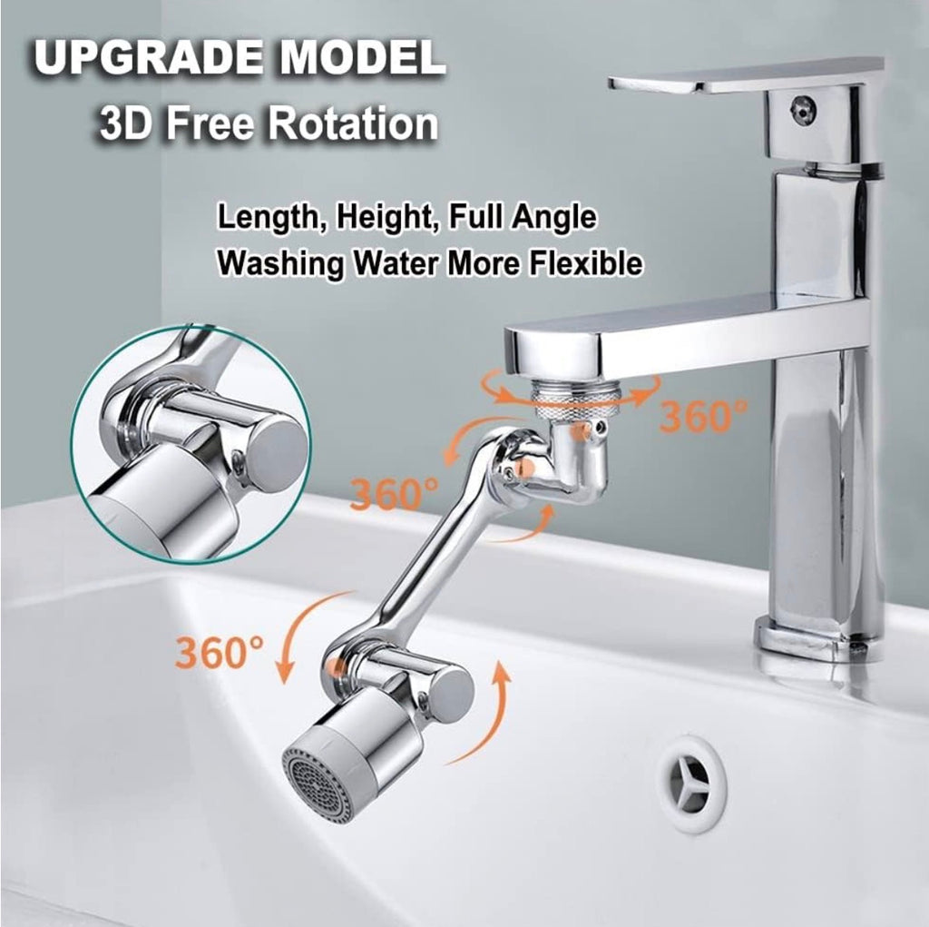 Rotating Faucet Extender Aerator with Dual Water Flow Modes