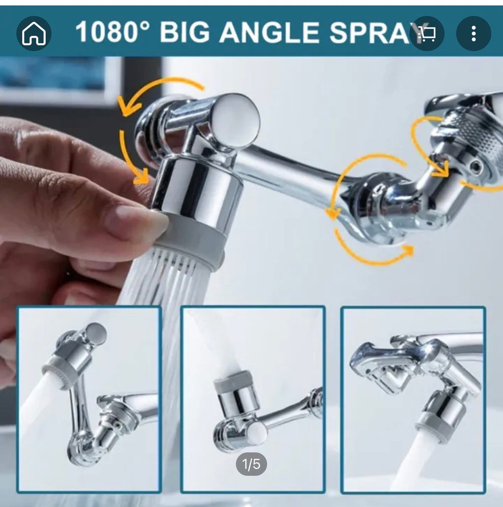 Rotating Faucet Extender Aerator with Dual Water Flow Modes