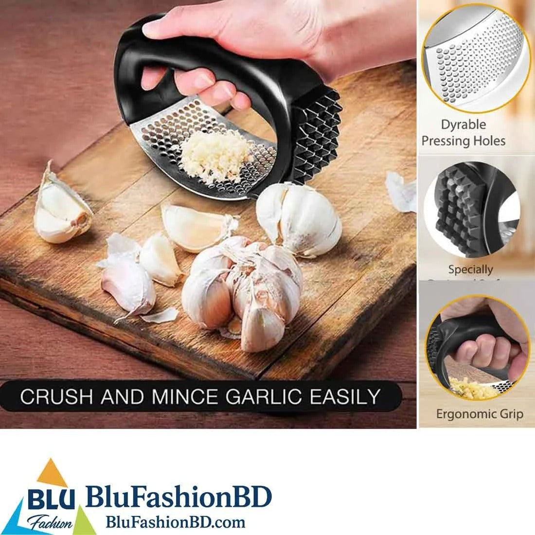 Stainless Steel Garlic Crusher